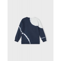 NAME IT Kids Fomal Batik Sweatshirt - Dark Sapphire
