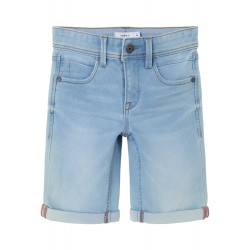 NAME IT Kids Sofus Lange Denim Shorts - Light Blue Denim
