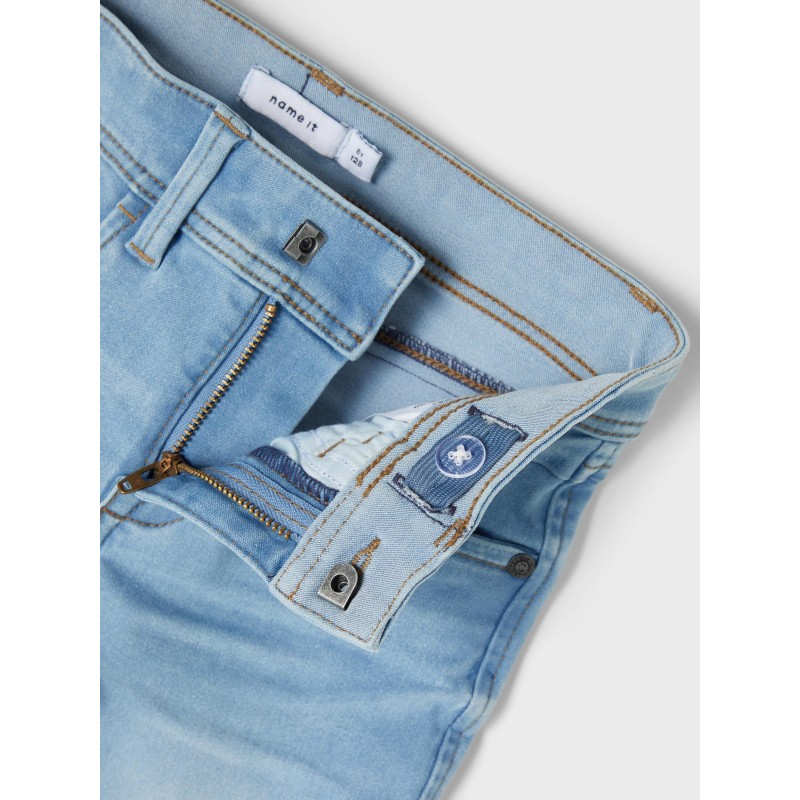 NAME IT Kids Sofus Lange Denim Shorts - Light Blue Denim