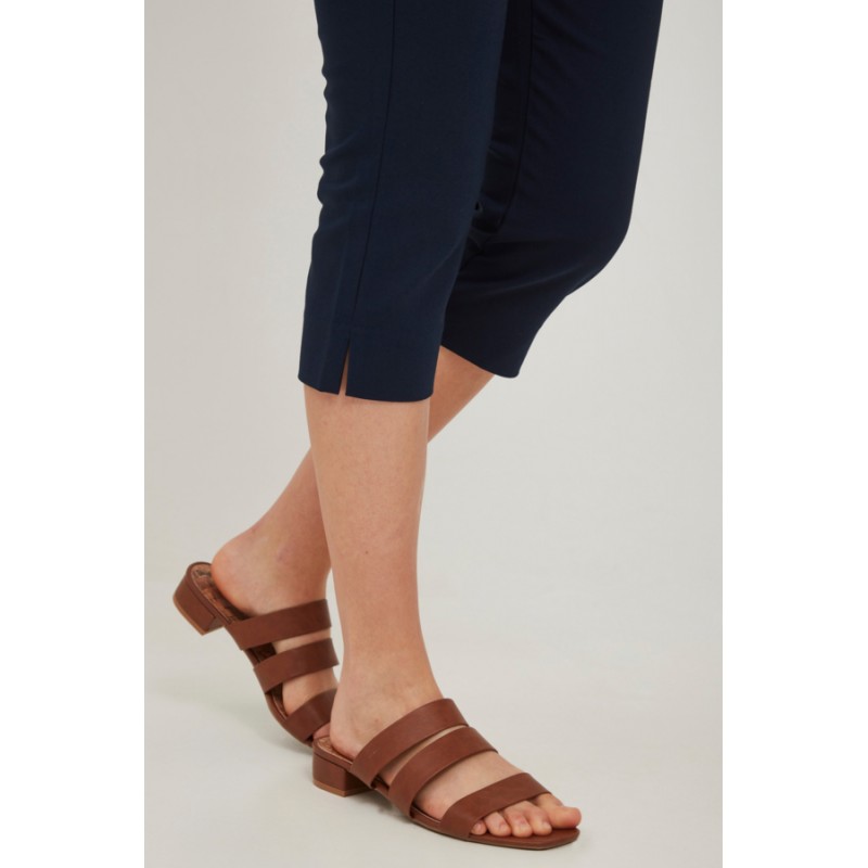 Fransa Zatown Capri pants - Dark Peacoat