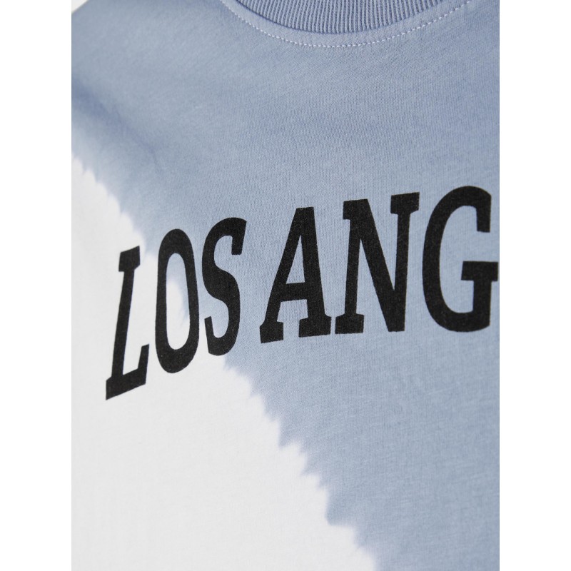 LMTD Kids Didrik t-shirt m. skrift - Stonewash