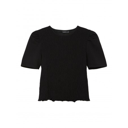 LMTD Flock kortærmet top - Sort