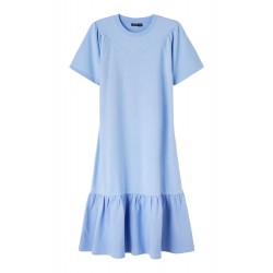LMTD Feat kortærmet sweat kjole - Vista Blue
