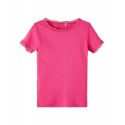 Name It Mini Dacce kortærmet slim T-shirt - Fuchsia Purple