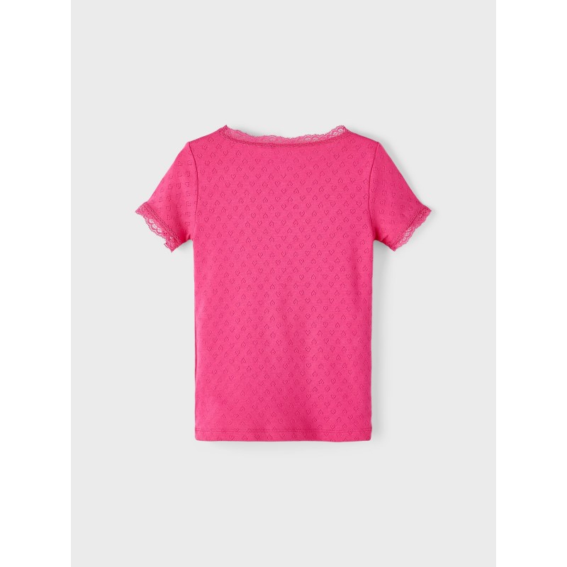 Name It Mini Dacce kortærmet slim T-shirt - Fuchsia Purple