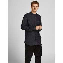 JACK & JONES Band denimskjorte - Black Denim