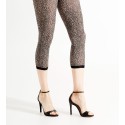 DECOY 70D 3/4 leggings Mikrofiber - Sort/leopard