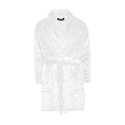 Decoy velour morgenkåbe - Råhvid