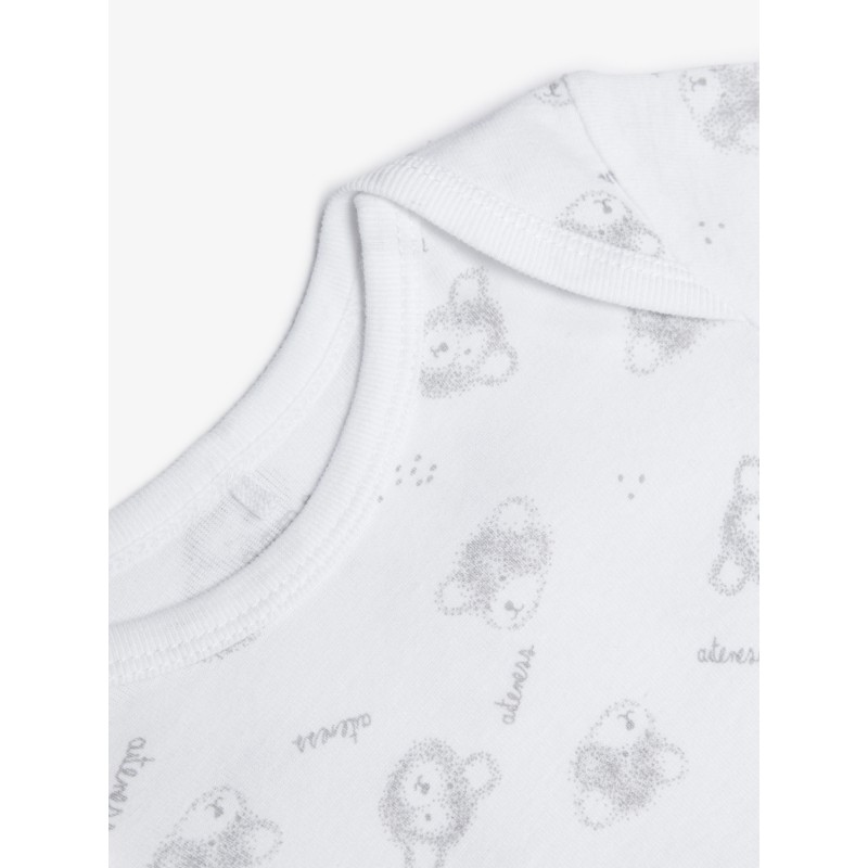 Name It Baby Teddy 3-pak bodystocking - Alloy