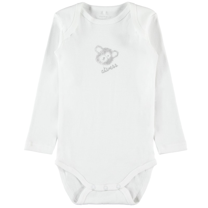 Name It Baby Teddy 3-pak bodystocking - Alloy