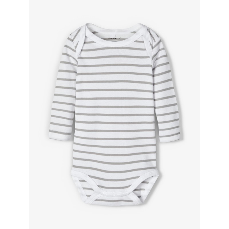 Name It Baby Teddy 3-pak bodystocking - Alloy