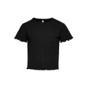 Kids Only Nella kortærmet crop top - Sort