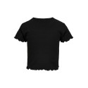 Kids Only Nella kortærmet crop top - Sort
