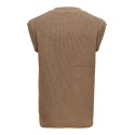Only & Sons V-hals Strikvest - Chinchilla