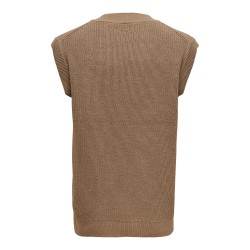 Only & Sons V-hals Strikvest - Chinchilla