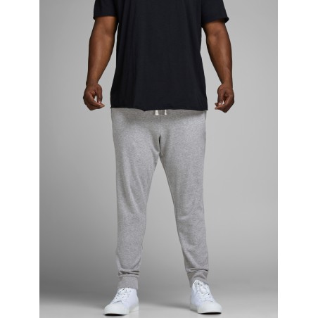 JACK & JONES Plus Holmen Sweatpants - Light Grey Melange