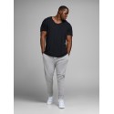 JACK & JONES Plus Holmen Sweatpants - Light Grey Melange