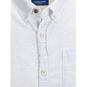 Jack & Jones Fred S/S Hør Skjorte - Antartica