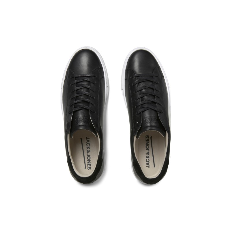 Jack & Jones Læder Sneakers - Sort