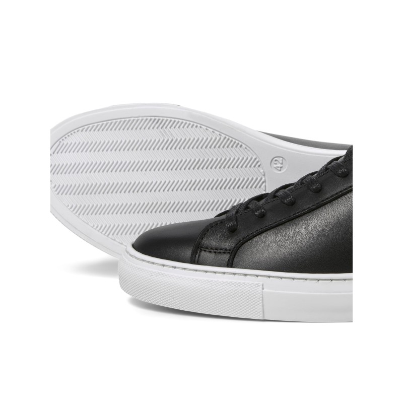 Jack & Jones Læder Sneakers - Sort