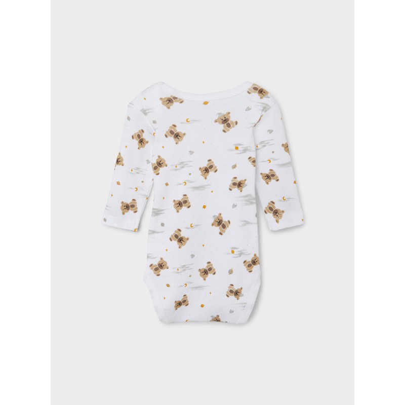 Name It Baby/Mini 3-pak langærmet bodystocking - Incense