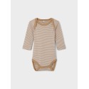 Name It Baby/Mini 3-pak langærmet bodystocking - Incense