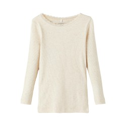 NAME IT langærmet rib bluse | Køb tøj med økologisk bomuld her