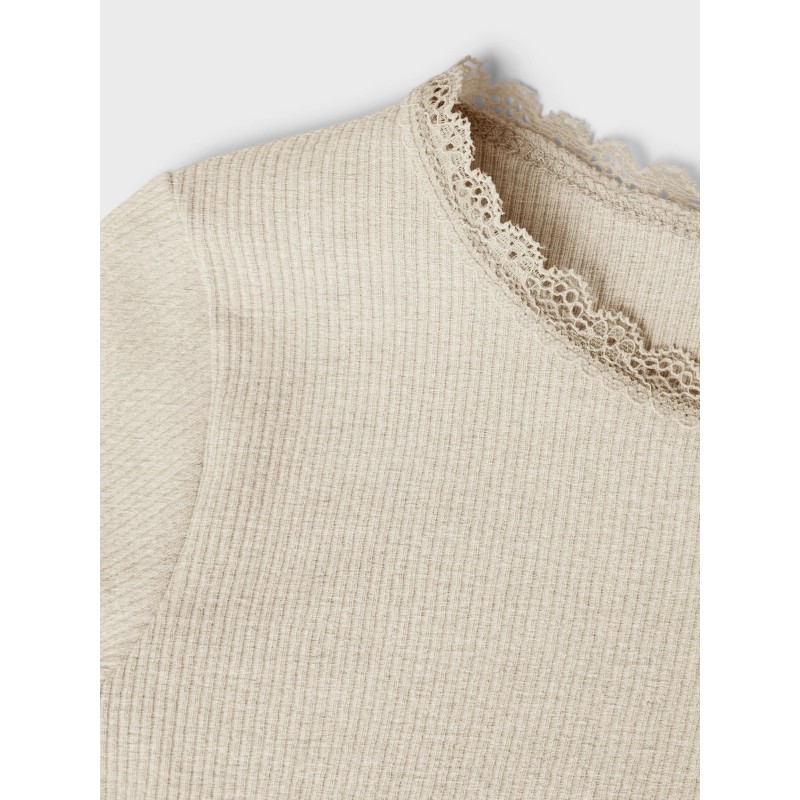 NAME IT langærmet rib bluse | Køb tøj med økologisk bomuld her