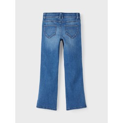 NAME IT Kids Polly Bootcut Jeans - Dark Blue Denim