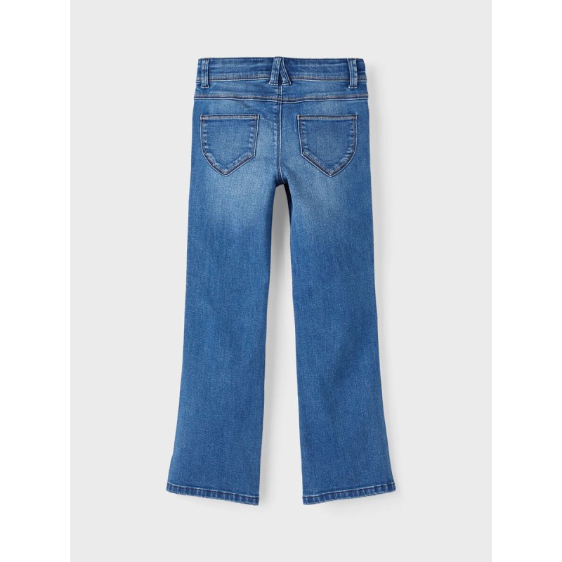 NAME IT Kids Polly Bootcut Jeans - Dark Blue Denim