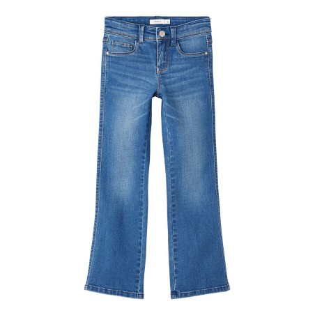 NAME IT Kids Polly Bootcut Jeans - Dark Blue Denim