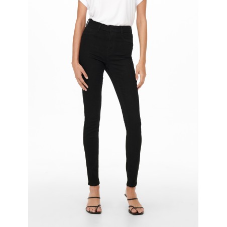 JDY Vega high waist push-up jeans - Sort Denim