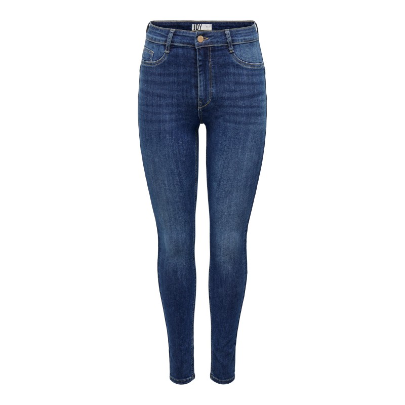 JDY Vega high push skinny fit jeans - Dark Blue