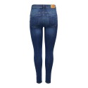 JDY Vega high push skinny fit jeans - Dark Blue