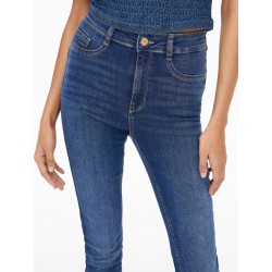 JDY Vega high push skinny fit jeans - Dark Blue