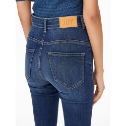 JDY Vega high push skinny fit jeans - Dark Blue