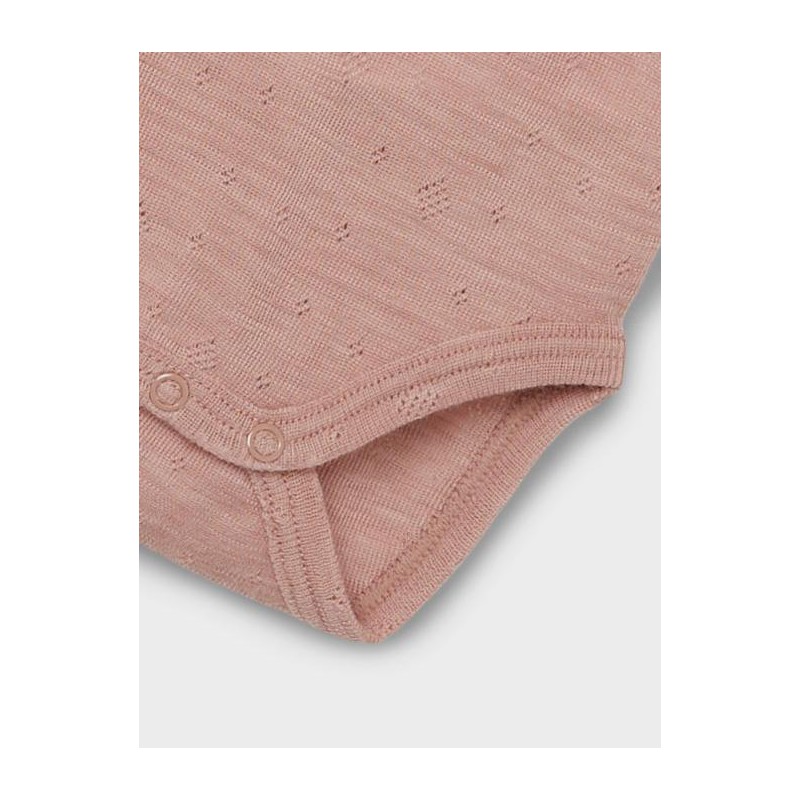 Name It Baby Wang langærmet Uld Bodystocking - Roebuck