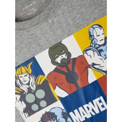 Name It Kids Marvel T-shirt - Grey Melange