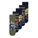 Name It Mini 5-pak Strømper Med Monster Print - Dark Sapphire
