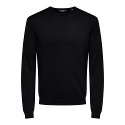 ONLY & SONS Wyler L/S Striktrøje - Sort