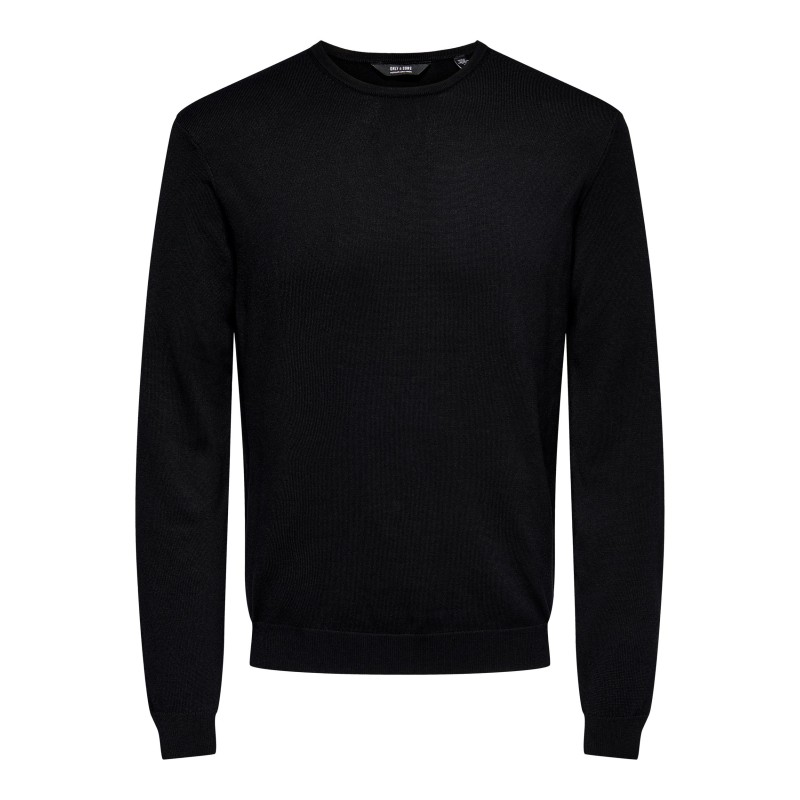 ONLY & SONS Wyler L/S Striktrøje - Sort