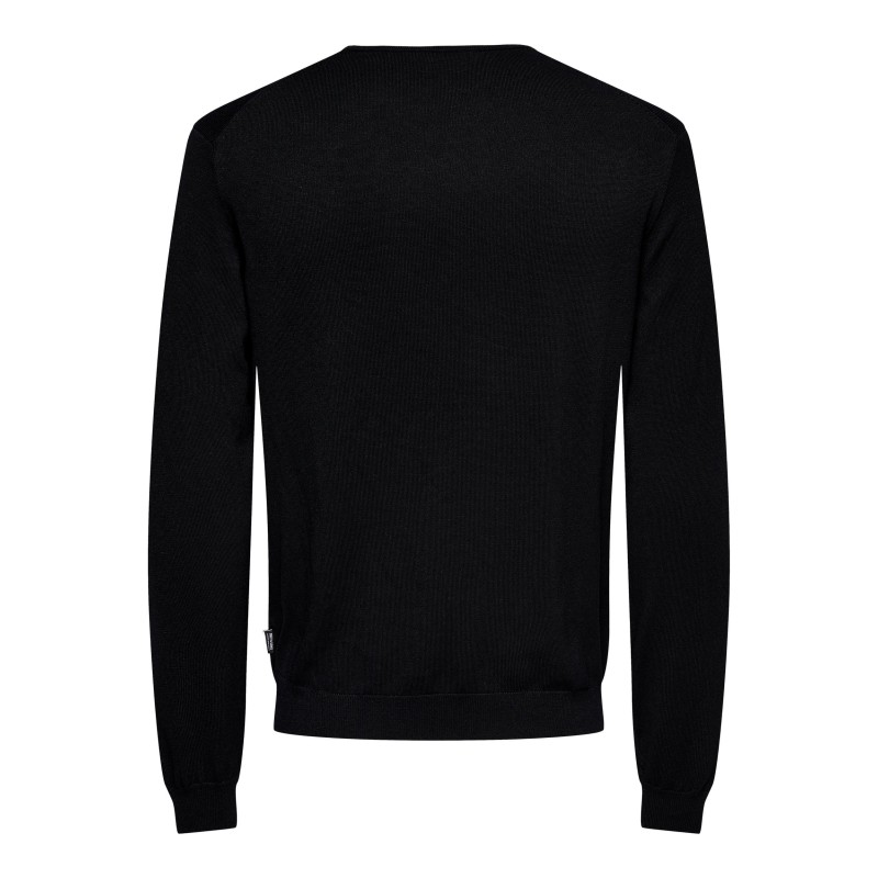 ONLY & SONS Wyler L/S Striktrøje - Sort