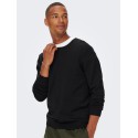ONLY & SONS Wyler L/S Striktrøje - Sort