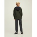 Jack & Jones Jr Marvin softshell jakke med hætte - Rosin