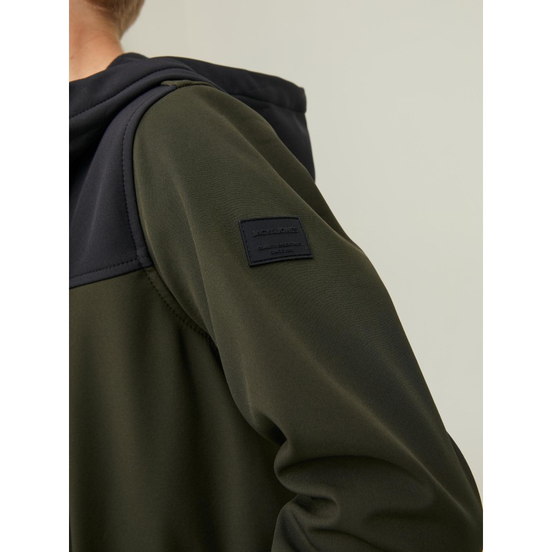 Jack & Jones Jr Marvin softshell jakke med hætte - Rosin