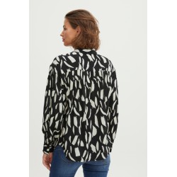 Fransa Geto Skjorte Med Grafisk Print - Sort