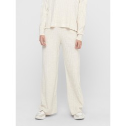 ONLY Tessa Strik kede Højtaljede Bukser - Pumice Stone