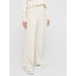 ONLY Tessa Strik kede Højtaljede Bukser - Pumice Stone