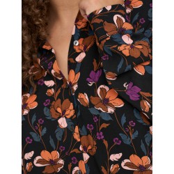 Only Carmakoma Plus Size Lolli langærmet skjorte - Sort