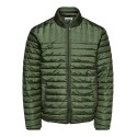 Only & Sons Paul quiltet højhalset jakke - Olive Night